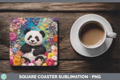 GorgeousSafari Embroider Square Coaster design.
