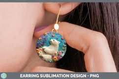 GorgeousSafari Embroider Round Earrings design.