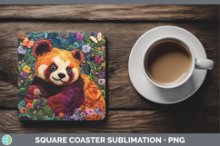 GorgeousSafari Embroider Square Coaster design.