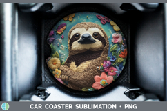 GorgeousSafari Embroider Car Coaster design.