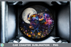 GorgeousSafari Galaxy Car Coaster design.