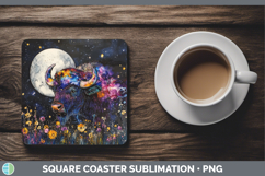 GorgeousSafari Galaxy Square Coaster design.