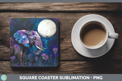 GorgeousSafari Galaxy Square Coaster design.