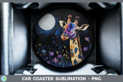 GorgeousSafari Galaxy Car Coaster design.