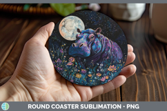 GorgeousSafari Galaxy Round Coaster design.