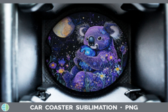 GorgeousSafari Galaxy Car Coaster design.