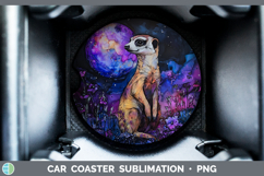 GorgeousSafari Galaxy Car Coaster design.