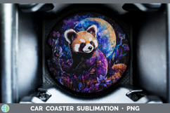 GorgeousSafari Galaxy Car Coaster design.