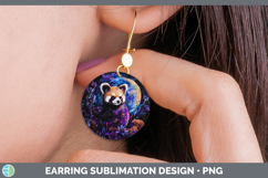 GorgeousSafari Galaxy Round Earrings design.
