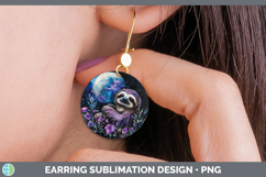 GorgeousSafari Galaxy Round Earrings design.