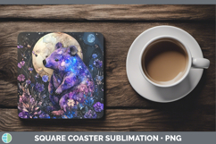 GorgeousSafari Galaxy Square Coaster design.