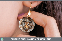 GorgeousSafari Geode Wall Round Earrings design.