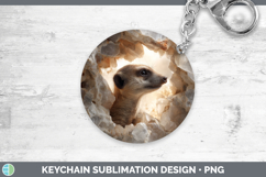 GorgeousSafari Geode Wall Keychain design.