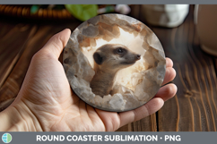 GorgeousSafari Geode Wall Round Coaster design.