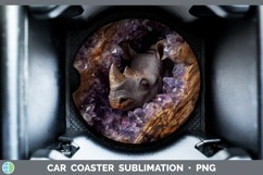 GorgeousSafari Geode Wall Car Coaster design.