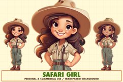 Safari girl sublimation design, Safari birthday theme Product Image 3