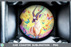 GorgeousSafari Glitter Car Coaster design.