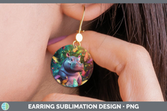 GorgeousSafari Glitter Round Earrings design.