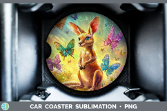 GorgeousSafari Glitter Car Coaster design.