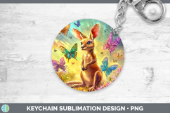 GorgeousSafari Glitter Keychain design.