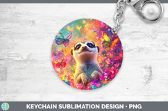 GorgeousSafari Glitter Keychain design.