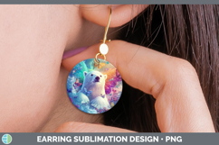 GorgeousSafari Glitter Round Earrings design.