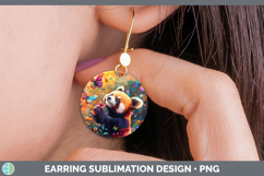 GorgeousSafari Glitter Round Earrings design.
