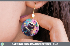GorgeousSafari Glitter Round Earrings design.
