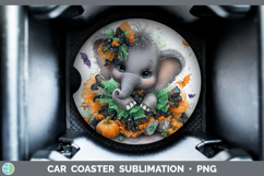 GorgeousSafari Halloween Car Coaster design.