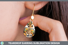 GorgeousSafari Halloween Teardrop Earrings design.