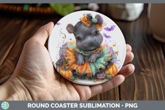 GorgeousSafari Halloween Round Coaster design.