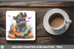 GorgeousSafari Halloween Square Coaster design.