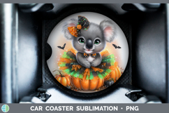 GorgeousSafari Halloween Car Coaster design.
