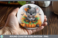 GorgeousSafari Halloween Round Coaster design.