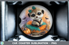 GorgeousSafari Halloween Car Coaster design.
