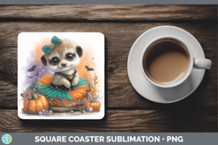GorgeousSafari Halloween Square Coaster design.