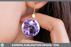 GorgeousSafari Haunted Halloween Round Earrings design.