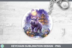 GorgeousSafari Haunted Halloween Keychain design.