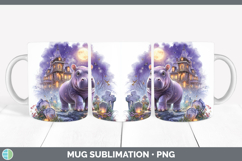 GorgeousSafari Haunted Halloween Mug Wrap design.