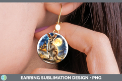 GorgeousSafari Haunted Halloween Round Earrings design.