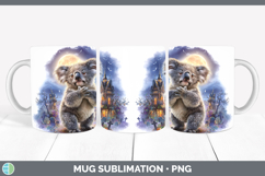 GorgeousSafari Haunted Halloween Mug Wrap design.