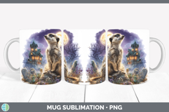 GorgeousSafari Haunted Halloween Mug Wrap design.