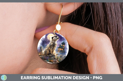 GorgeousSafari Haunted Halloween Round Earrings design.