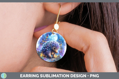 GorgeousSafari Haunted Halloween Round Earrings design.