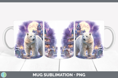 GorgeousSafari Haunted Halloween Mug Wrap design.