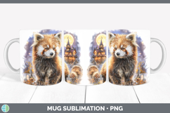 GorgeousSafari Haunted Halloween Mug Wrap design.