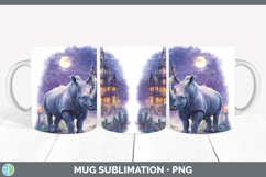 GorgeousSafari Haunted Halloween Mug Wrap design.