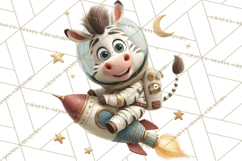 Outer Space Safari Clipart, Space Animal PNG Product Image 5