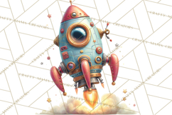 Outer Space Safari Clipart, Space Animal PNG Product Image 2