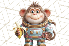 Outer Space Safari Clipart, Space Animal PNG Product Image 2